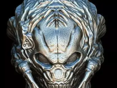 Predalien predator bio mask 3D model