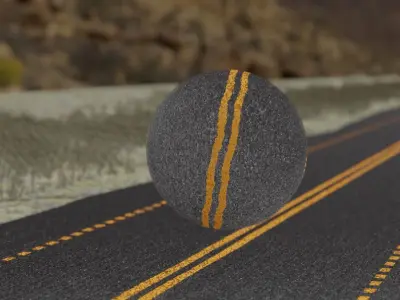 Full Procedural Street Material for Blender Texture