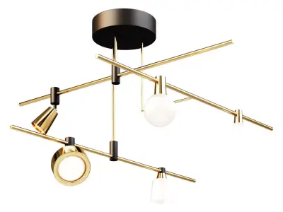 Chandelier LuxHolic 1316 Lamp 3D model