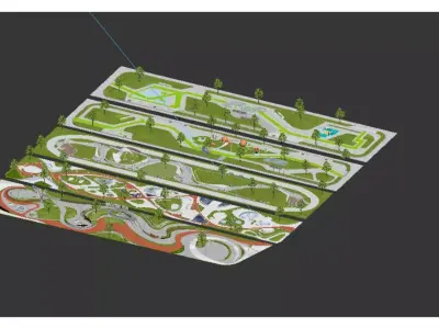 ribbon park 3D model