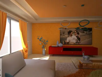 Living Room 3D model