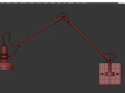 SKADE SCONCE Low-poly 3D model