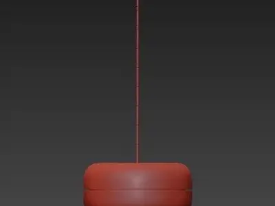 MCDELTA ball hanging from ceiling 3D model