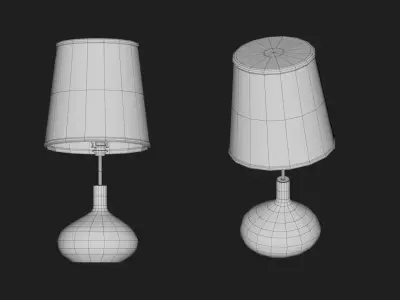 table lamp Low-poly 3D model 22
