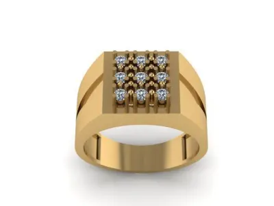 Man Wedding Ring ready to print 3D print model