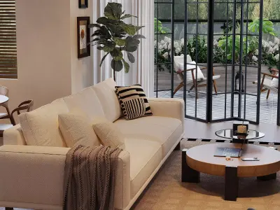 Interior Living Room Scene 16 3D model