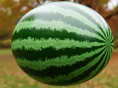 Realistic Watermelon Shader - Fully Procedural Texture Texture