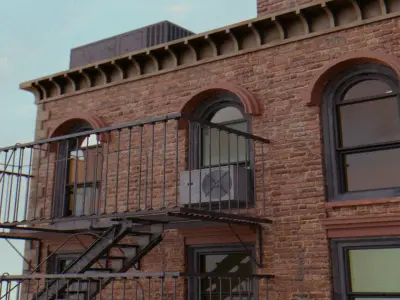 Fire Escape Asset 3D model