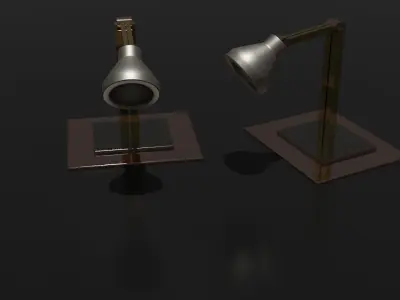 Metalic Lamp  3D model