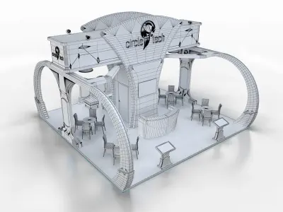 exhibition stand 64 sqm 3D model