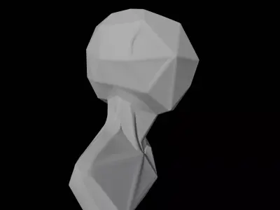 Geometric Human Bust Sculpture 3D print model