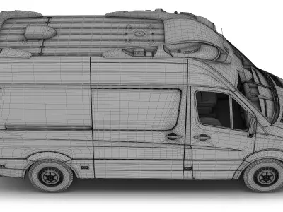 Mercedes-Benz Sprinter Italian Ambulance 3D model