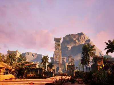 Lost Desert Civilization  UE5 Environment Art  3D model