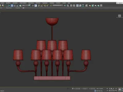 Bramante Chandelier Low-poly 3D model