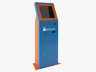 E-Manat Payment Terminal 3D model