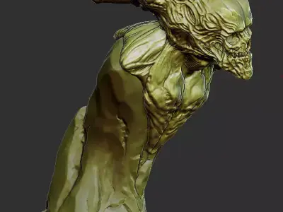 Skull alien 3D model