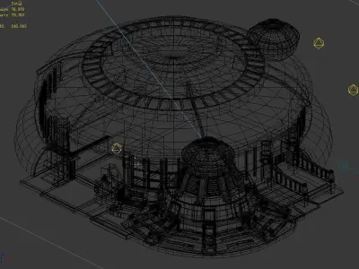 Mechanical Building - Stadium 3D model