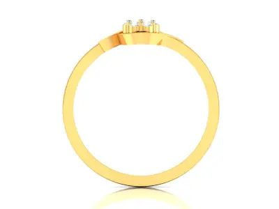 Diamond Ring For Women 3d Print Model 3D print model 51