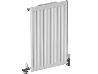 Heating radiator panel steel flat 3D model