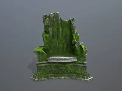 Throne  Low-poly 3D model