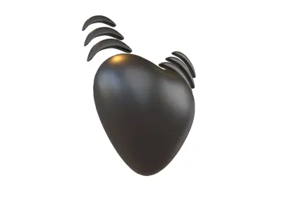 Beating Heart v1 009 Low-poly 3D model