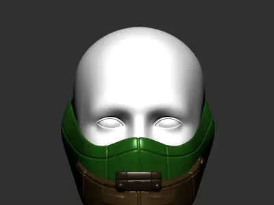 gas mask  scifi high poly sculpt ver4 3d printable 3D model 3D model
