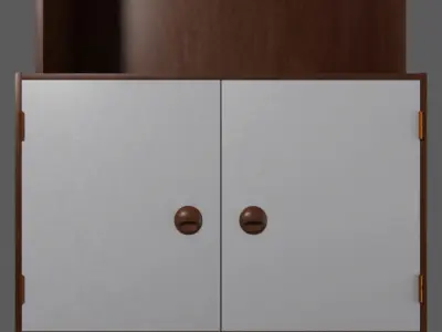 Kas Rosewood Display Cabinet 3D model