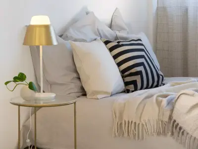 Contemporary Brass Table Lamp Low-poly 3D model