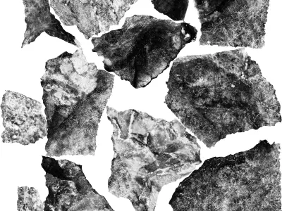 Realistic Scanned Mossy Rock 3d Model 3D model