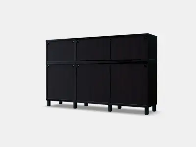 BESTA Storage combination with doors 41 Low-poly 3D model