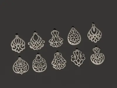 Pendants frames Pack light models 3D print model
