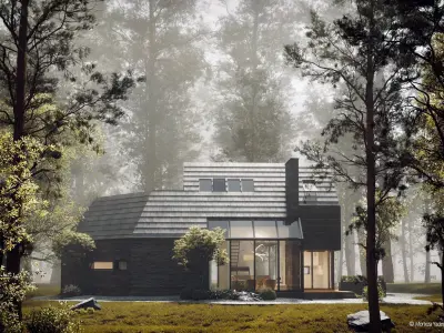 Black House Bluse 3D model