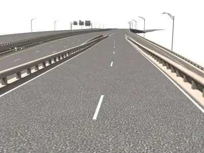 Freeway Section 3D model