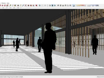 Sketchup Cultral Center 146 3D model
