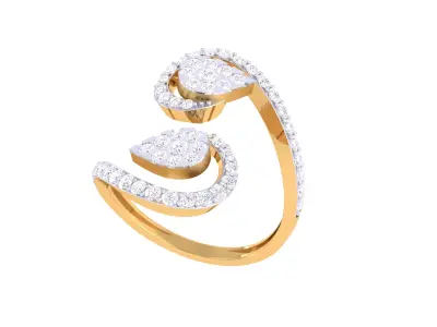  Women Ring MTL 3dm STL OBJ FBX Details 3D print model 101
