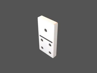 Dominoes V2 Pack 01 Low-poly 3D model