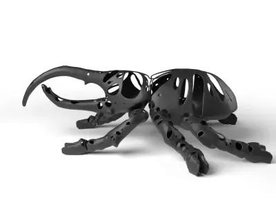 Hercules Dust Voronoi Low-poly 3D model