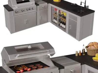 DRACO Outdoor Grill 3D model