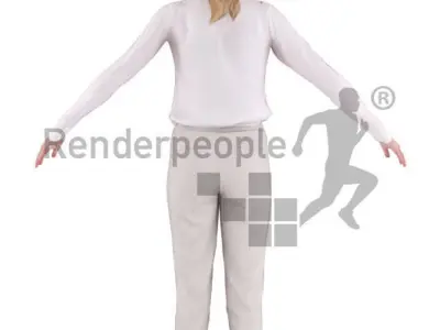 Claudia 002 Rigged Business Woman Free low-poly 3D model