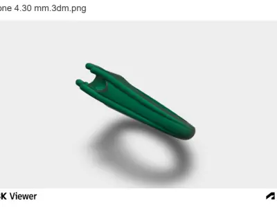 Elegant Diamond Ring 3D print model