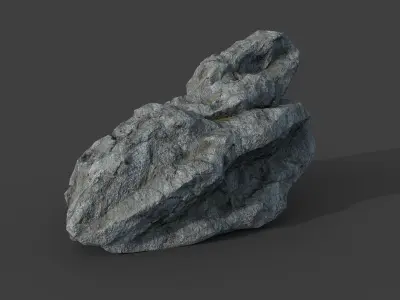 Cliff Rock 4-8 Low-poly 3D model