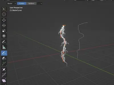 lightning customizable model  3D model
