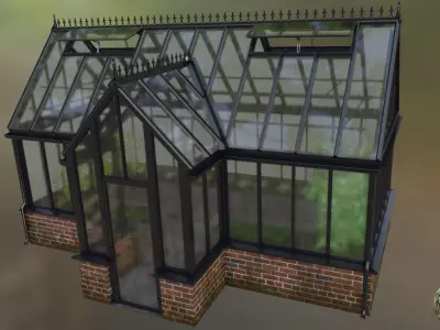 English greenhouse TOTLAND 14 3D model