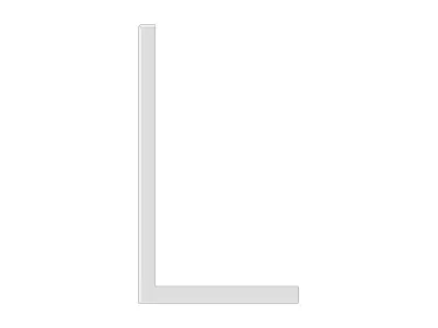 Concrete L Block Retaining Wall Height 200 cm Length 99 cm L-Sha 3D model