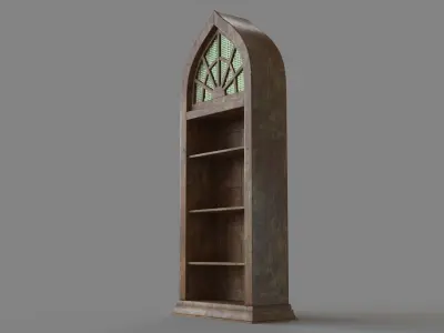 Antique Arched Cabinet 3D model purchase
