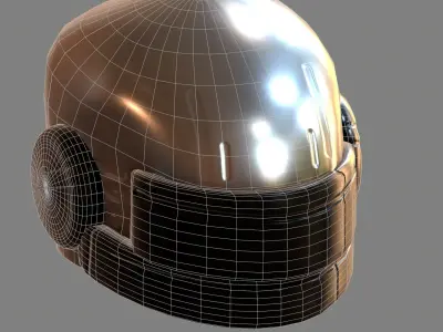 Helmet plastic mask protection pollution  Low-poly 3D model