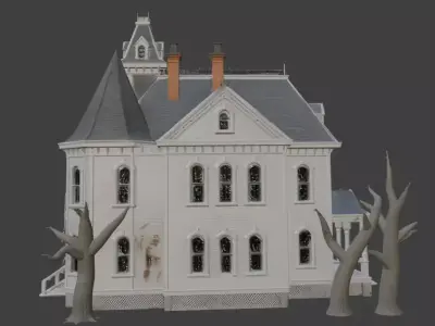 Haunted House 3d Model 3D model