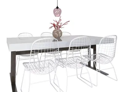 Dining Furnitures Set 56 3D model