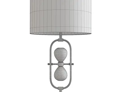 Currey and Company Chronicle Table Lamp Low-poly 3D model