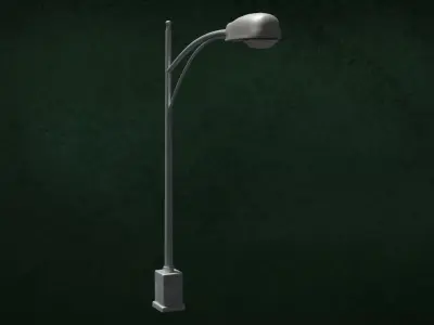 Lamp Street Light Post Series ModernUrbanLux LT2 N1 Group2 3D model